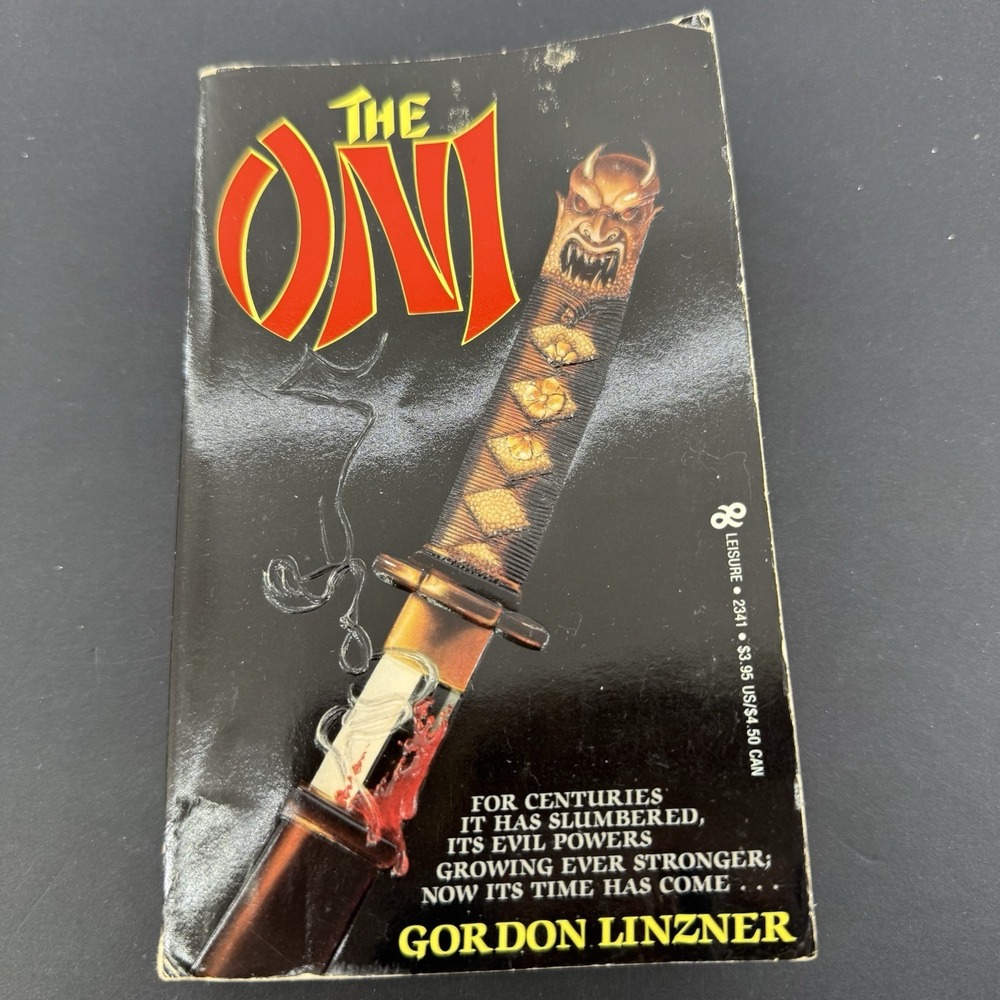ONI By Gordon Linzner Vintage 1986 Leisure Horror Paperback